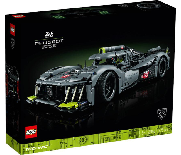 LEGO Technic 42156 PEUGEOT 9X8 24H Le Mans Hybrid Hypercar - 1091434 - zdjęcie 3